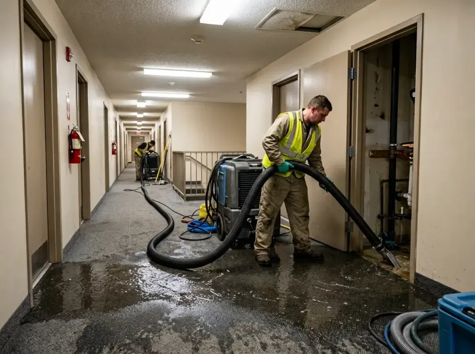 multi-unit-apartment-hallway-f-005 — frequently asked questions, Emergency Burst Pipe Water Extraction & Removal in Rising S…